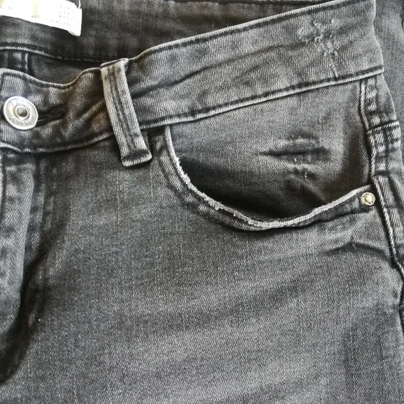 Zara Size 8 Skinny Leg Cut Gray Jeggings - Picture 6 of 12